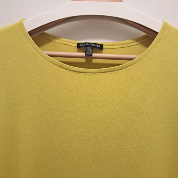 Eileen Fisher Yarrow Viscose Jersey Asymmetric Tunic Size Large - Picture 4 of 8